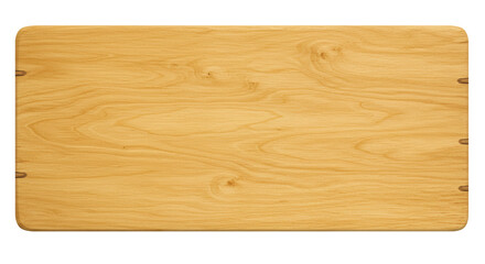 Isolated Wooden Cutting Board