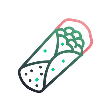 recommend clip art:  Stylish Burrito Representation for Events