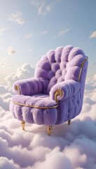 purple sofa in the sky