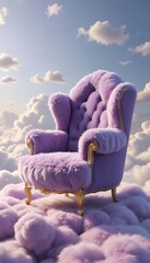 purple sofa in the sky