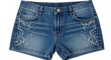 Isolated Denim Shorts