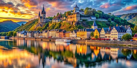 Intricate Details of Koblenzs German Cityscape A Macro Photography Exploration of Architectural and Urban Textures