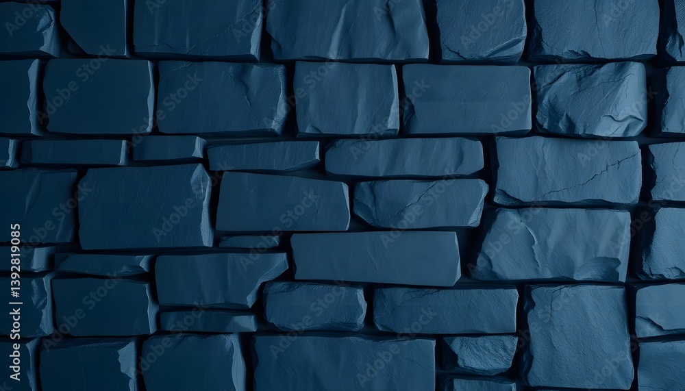 Poster dark blue slate texture. a moody rock surface provides visual depth. natural stone layers showcase r