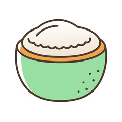 Tasty Coconut Cream Dessert Graphic