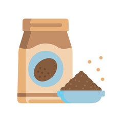  Rich Coffee Powder Culinary Icon