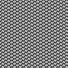 Diagonal Grid Pattern - Black and White Geometric Design
