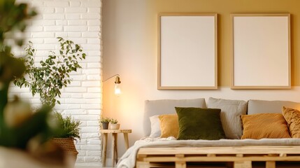 Cozy Minimalist Bedroom Decor with Natural Light and Earthy Tones in a Modern Home Setting