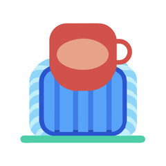  Cup Coaster Icon for Beverage Lovers