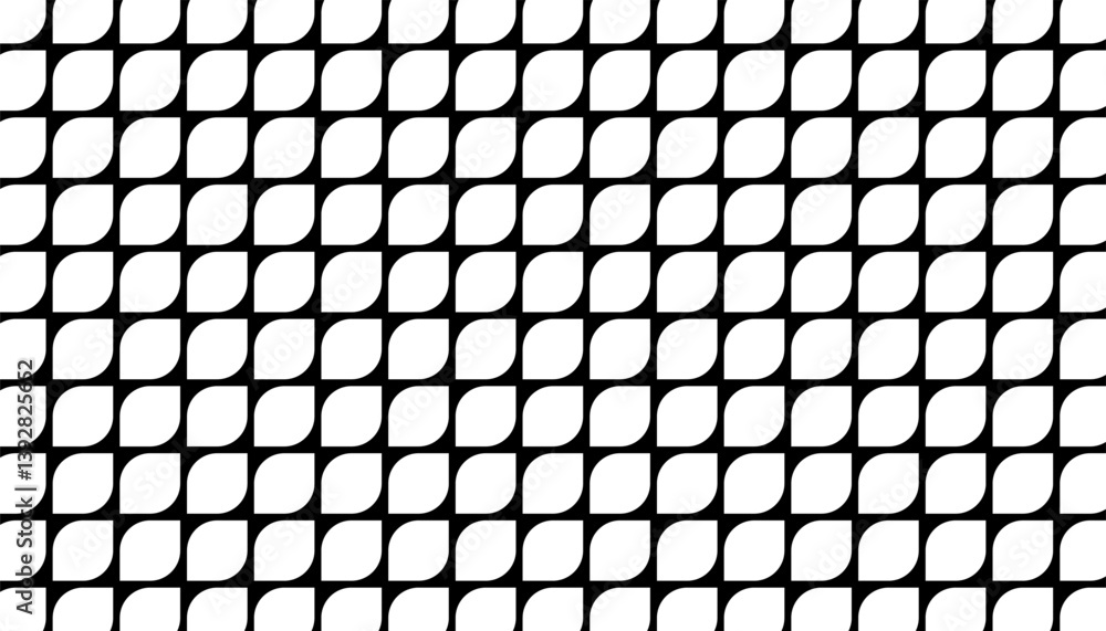 Poster black and white seamless geometric pattern for modern background. fully editable vector element.