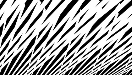 Black and white abstract geometric pattern with sharp shape for sporty background and jersey design  © Yero06