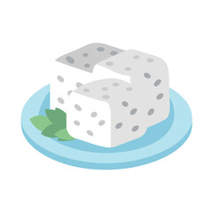  Feta Cheese Icon for Mediterranean Dishes
