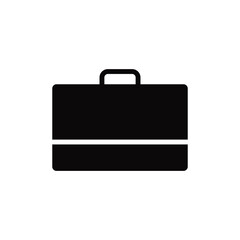 Briefcase icon vector Accountant Office bag icon. Isolated suitcase icon vector.