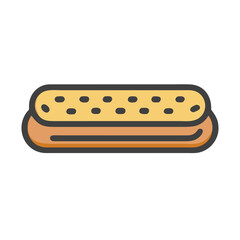  Flatbread Roll Icon for Healthy Snacks