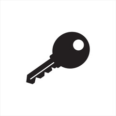 key icon vector. Key sign and symbol black