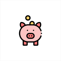 piggy bank vector illustration