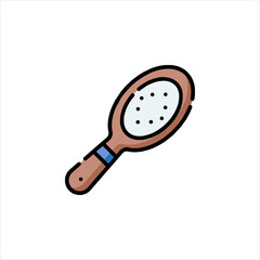 frying pan vector illustration