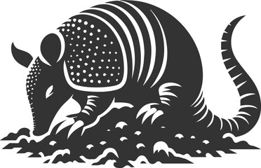 Armadillo vector black