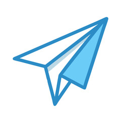 Paper Plane Send Message Icon Design