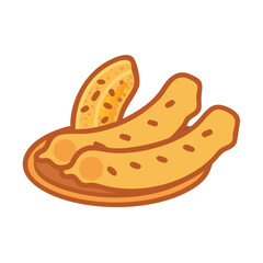  Delicious Fried Banana Dessert Icon