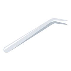 Pair of tweezers suitable for beauty or grooming products, skincare, healthcare, personal care, precision instruments, and beauty tools concept.
