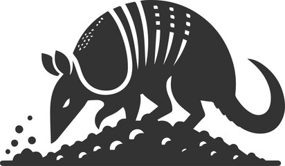 Armadillo vector black