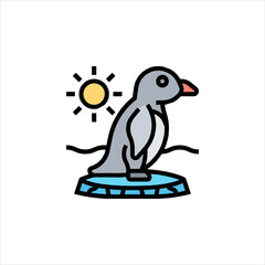penguin on a white background
