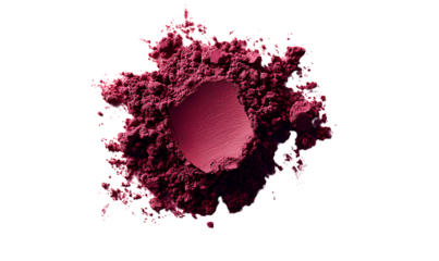 A pile of dark red powder on a  transparent background PNG