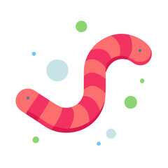  Gummy Worm Graphic for Kids Treats