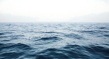 Fototapeta premium Water in a blue hue, with bubbles on a white background