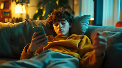 Naklejka premium cashier at a retail store leaning on the counter with a tired expression 