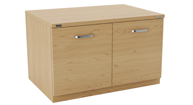 Isolated Wooden Cabinet