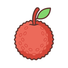  Lychee Icon for Exotic Fruits