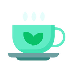  Mint Tea Cup Graphic for Relaxation