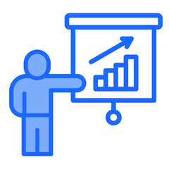 Business Presentation  Icon Element For Design	