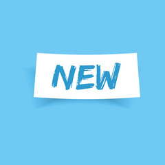 Minimalist New Product Label Badge Icon – Flat Style Sticker for Website, App, or E-commerce UI