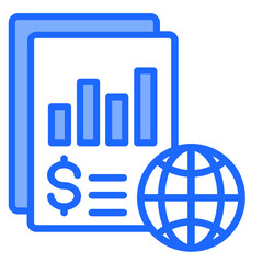 Economic Report  Icon Element For Design	