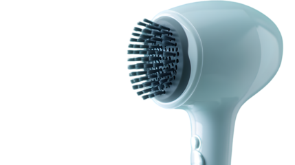 Professional Hair Dryer with Brush Attachment - Detailed View for Styling and Blowout Hair Care