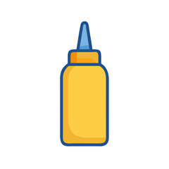  Mustard Bottle Vector for Deli Uses