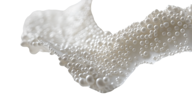 Exquisite White Beaded Jewelry Piece: Detailed View & Elegant Design