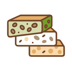 Nougat Graphic for Candy Treats