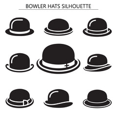 Fashionable Bowler Hat Silhouettes - Classic Accessories for Wardrobe Styling