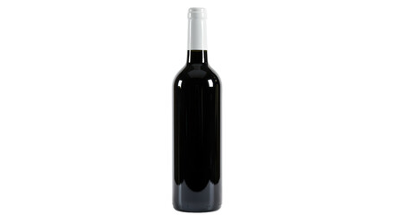 Isolated Red Wine Bottle