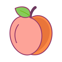  Charming Peach Graphic for Desserts