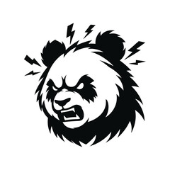 Aggressive Panda Head