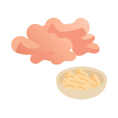  Pickled Ginger Icon for Asian Cuisine