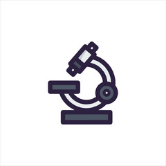 microscope isolated on white