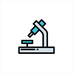 microscope isolated on white