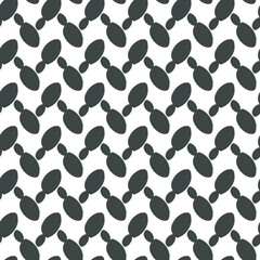 Minimalistic Black and White Abstract Pattern With Irregular Geometric Shapes 
