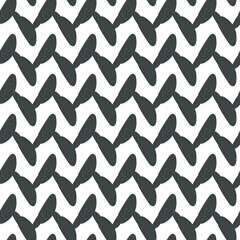 Minimalistic Black and White Abstract Pattern With Irregular Geometric Shapes 