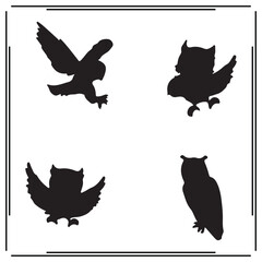  Snowy Owl silhouette, Snowy Owl illustration ,Snowy Owl clipart, Snowy Owl vector , Snowy Owl icon , black Snowy Owl, Snowy Owl illustration on white background,